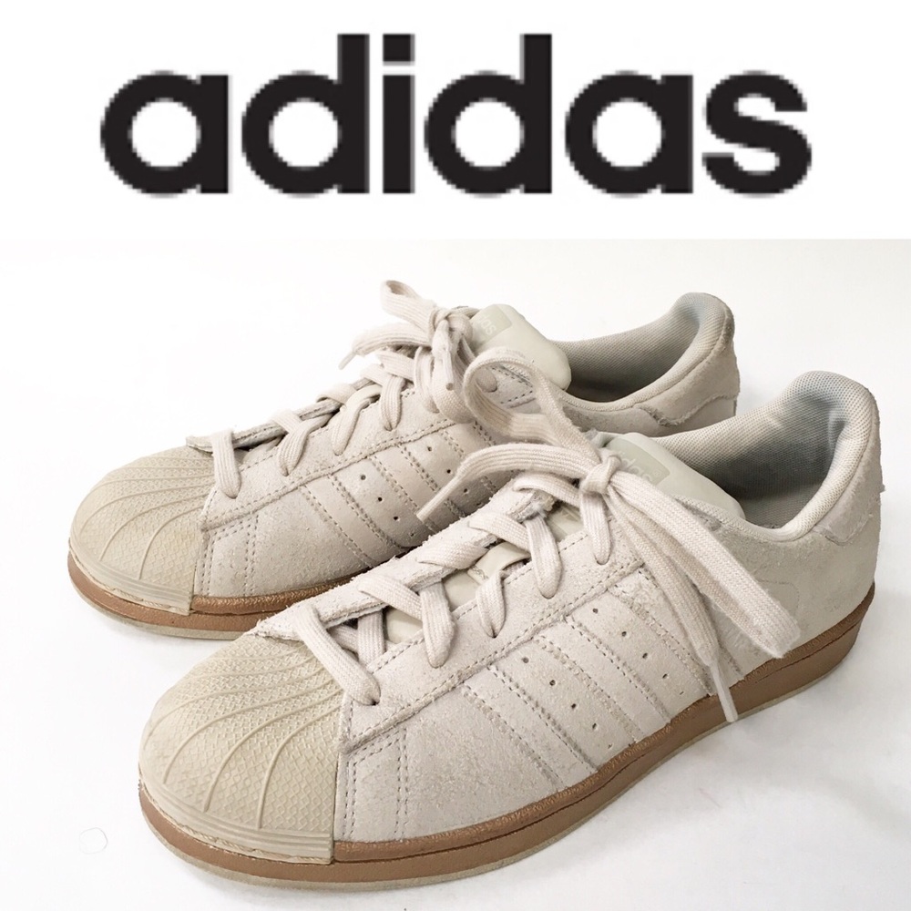 Adidas Superstar Shell Toe Sneakers BB8132 5.5 Tan